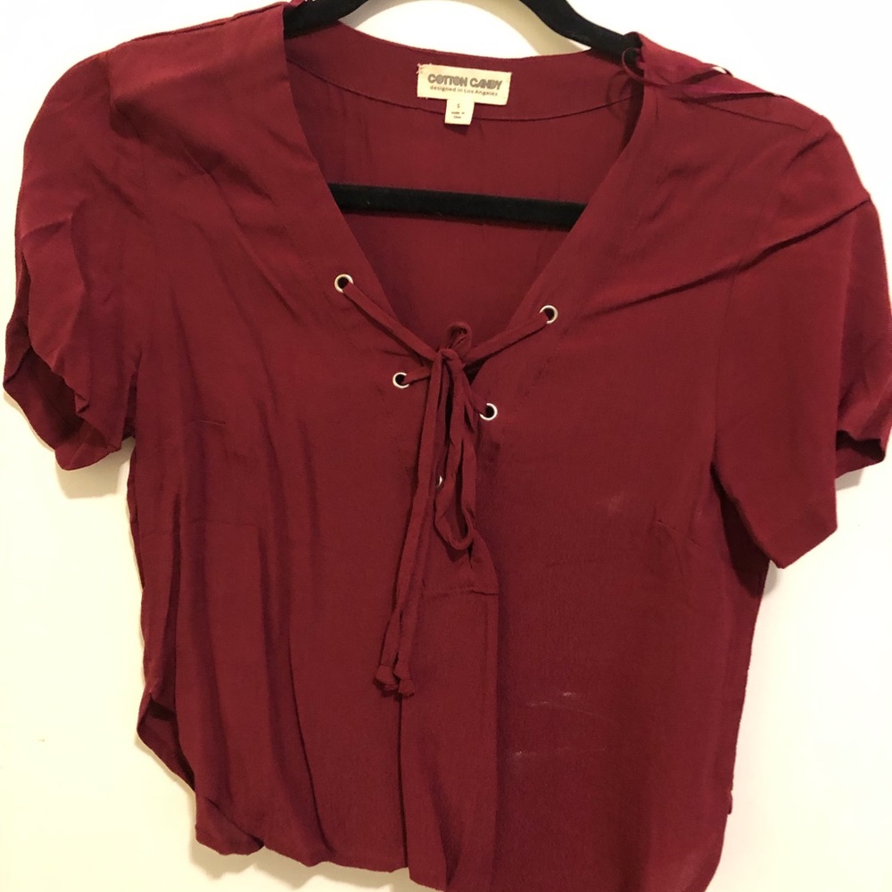 Marshall’s maroon crop top